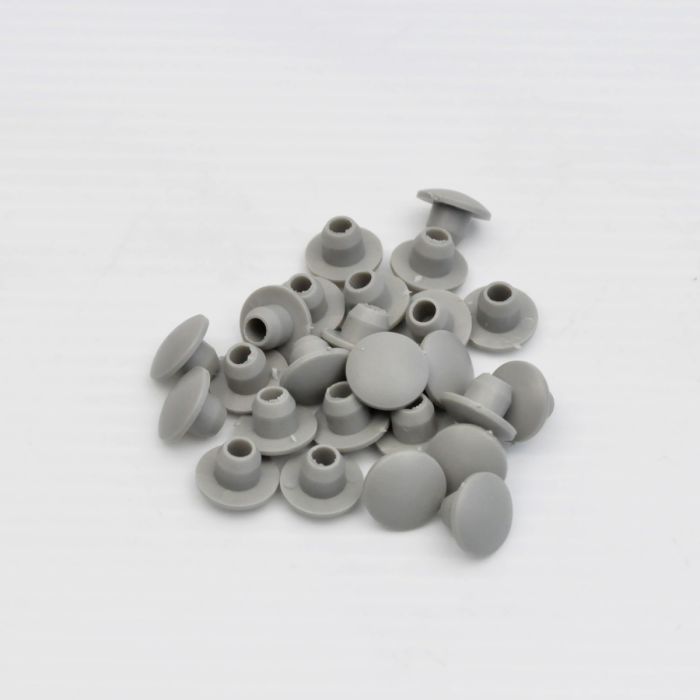 Kunststoff Schraubenabdeckung grau (A) / Ø 21,3 mm